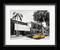Rodeo Drive, Beverly Hills, California (BW) Framed Print