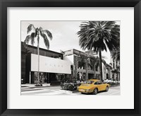 Rodeo Drive, Beverly Hills, California (BW) Framed Print