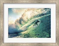 Surfing at Sunset, Australia Fine Art Print