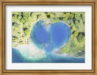 Heart Shaped Atoll, Fiji Fine Art Print