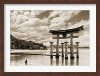 Itsukushima Shrine, Hiroshima, Japan (BW) Fine Art Print