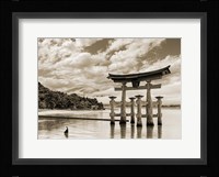 Itsukushima Shrine, Hiroshima, Japan (BW) Fine Art Print