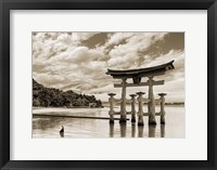 Itsukushima Shrine, Hiroshima, Japan (BW) Fine Art Print