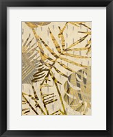 Golden Palms Panel II Framed Print
