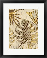 Golden Palms Panel III Framed Print
