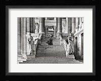 Dame a l'escalier (BW) Fine Art Print