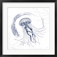 Delicate Sea IV Indigo Fine Art Print