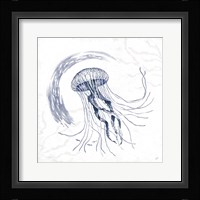 Delicate Sea IV Indigo Fine Art Print