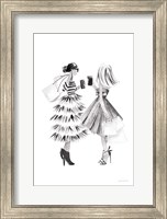 Paris Girlfriends II BW Fine Art Print