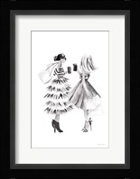 Paris Girlfriends II BW Fine Art Print
