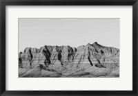 Badlands BW Framed Print