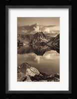 Sawtooth Lake Sepia Fine Art Print