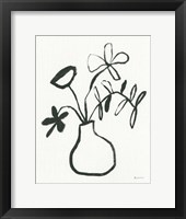 Floral Sketch I Framed Print