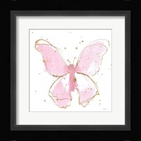 Pink Gilded Butterflies II Fine Art Print