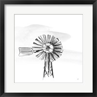 Windmill VI BW Framed Print