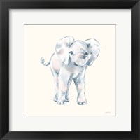 Baby Elephant on Cream Fine Art Print