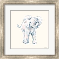 Baby Elephant on Cream Fine Art Print