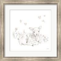 Spring Lambs III Neutral Fine Art Print