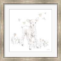 Spring Lambs I Neutral Fine Art Print