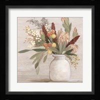 Warm Protea Still Life Crop Fine Art Print