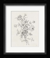 Toile Roses VIII Neutral Framed Print