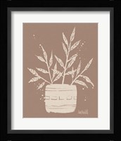 Dreamy Boho Botanical Sketches IX Framed Print