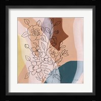 Earthy Boho Lace I Framed Print