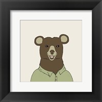 Bear on Cream Fine Art Print
