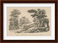 French Park Etching III Fine Art Print