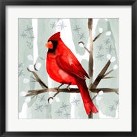 Christmas Hinterland I-Cardinal Fine Art Print
