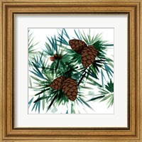 Christmas Hinterland II-Pine Cones Fine Art Print
