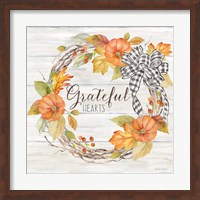 Pumpkin Patch Wreath II-Grateful Fine Art Print