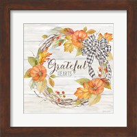 Pumpkin Patch Wreath II-Grateful Fine Art Print