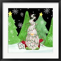 Gnome for Christmas III-Gnome Lights Fine Art Print