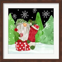 Gnome for Christmas IV-Gnome Stocking Fine Art Print
