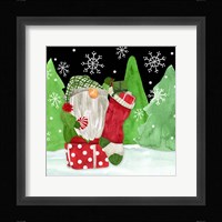 Gnome for Christmas IV-Gnome Stocking Framed Print