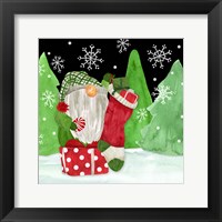 Gnome for Christmas IV-Gnome Stocking Framed Print