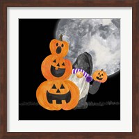 Gnomes of Halloween V-Pumpkins Fine Art Print
