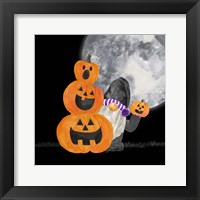 Gnomes of Halloween V-Pumpkins Framed Print