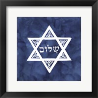 Festival of Lights Blue VI-Star of David Fine Art Print