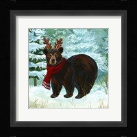 Winterscape I-Bear Framed Print
