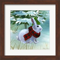 Winterscape III-Rabbit Fine Art Print