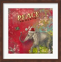 Colorful Christmas I-Elephant Peace Fine Art Print