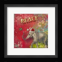 Colorful Christmas I-Elephant Peace Fine Art Print