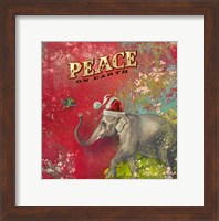 Colorful Christmas I-Elephant Peace Fine Art Print