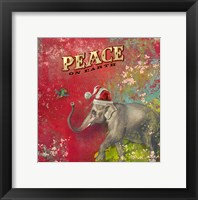 Colorful Christmas I-Elephant Peace Fine Art Print