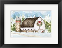 Christmas Barn Landscape II Fine Art Print