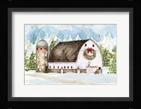 Christmas Barn Landscape II Fine Art Print