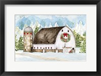 Christmas Barn Landscape II Fine Art Print