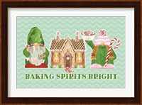 Christmas Bakers II on Mint Fine Art Print